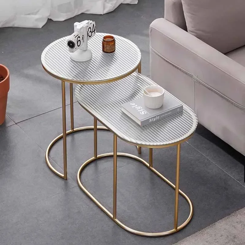 

Simple Adjustable Side Table Industrial Nordic Rectangular Metal Side Tables Premium Slim Cool Mesa Auxiliar Home Furniture