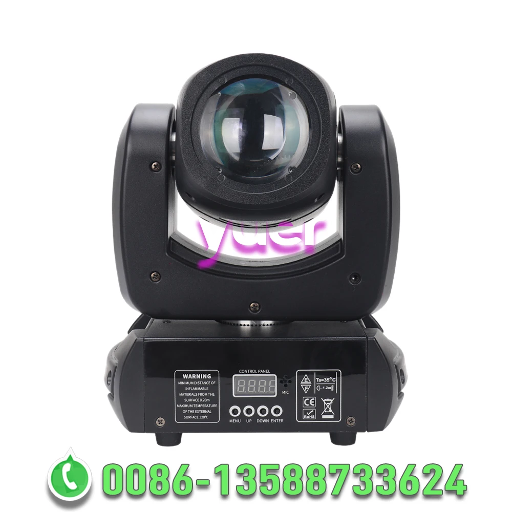 Imagem -02 - Moving Head Led Dmx Light 18 Prism 100w Beam Cores Rotating Prism Effect o Som Chegam para o Evento dj Party Club Nova Chegada