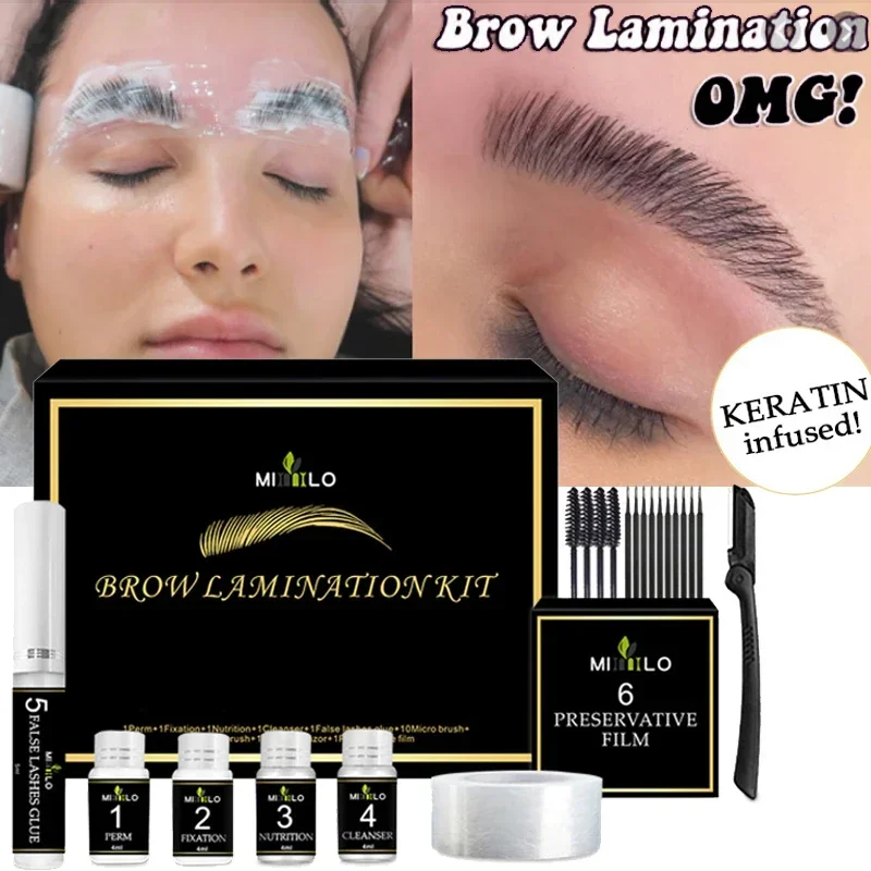 Spot 3d Effect Wenkbrauw Lift Draagbare Reisset 1Pc Wenkbrauw En Wimper Masker Kit Veilige Wenkbrauw Lift Professionele Schoonheidssalon