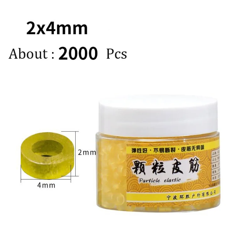 Angeln handgebunden hängende Pellet-Lederband Gummi-Köderbänder für BloodWorm-Köder Granulator-Köder elastisches Band 4 mm 5 mm 6 mm – Detail 1