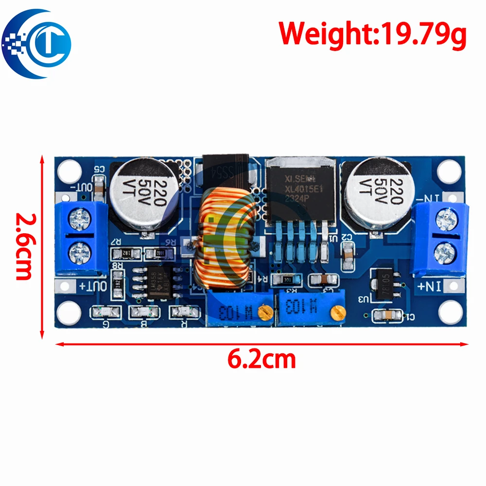 Scheda di ricarica step-down batteria al litio originale XL4015 5A DC-DC CC/CV-Convertitore di potenza LED e modulo step-down caricabatterie al litio