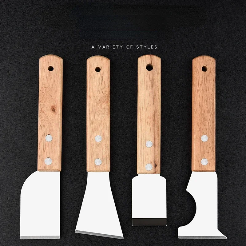 الفولاذ المقاوم للصدأ ملعقة دريوال التجصيص مكشطة أداة سكينة معجون مجرفة الجص مجرفة تنظيف ملعقة أداة بناء #1