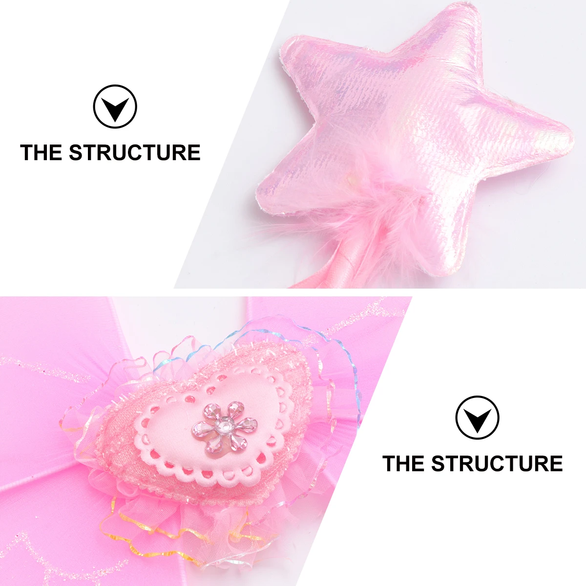 

Butterfly Wings Set Fairy Costume Girls Dress up Stockings Comfortable Material Birthday Party School Events Performance