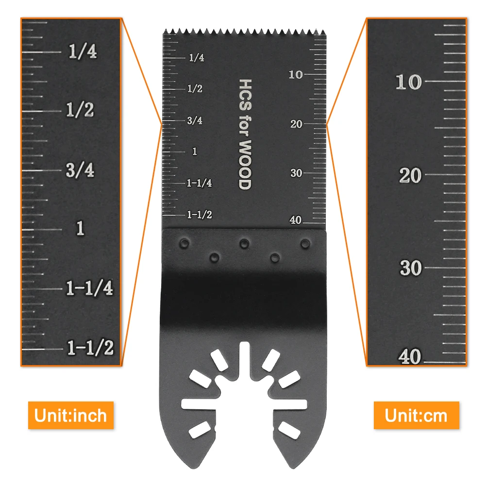 Imagem -03 - Universal Multi-function Hcs Oscillating Saw Blade Lâminas de Corte para Madeira Renovador Faça Você Mesmo Ferramentas Elétricas 34 mm 44 mm 65 mm 1pc