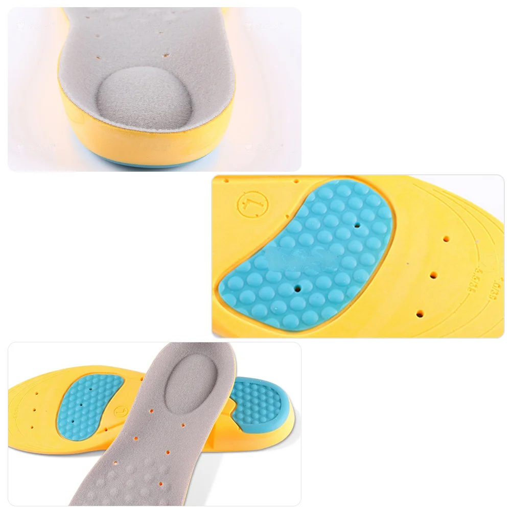 

1 Pair High-Elastic Memory Insoles Thicken Shock-Absorbing Sweat Absorption Pads For Running Sports Shoe-Pad Breathable Orthotic