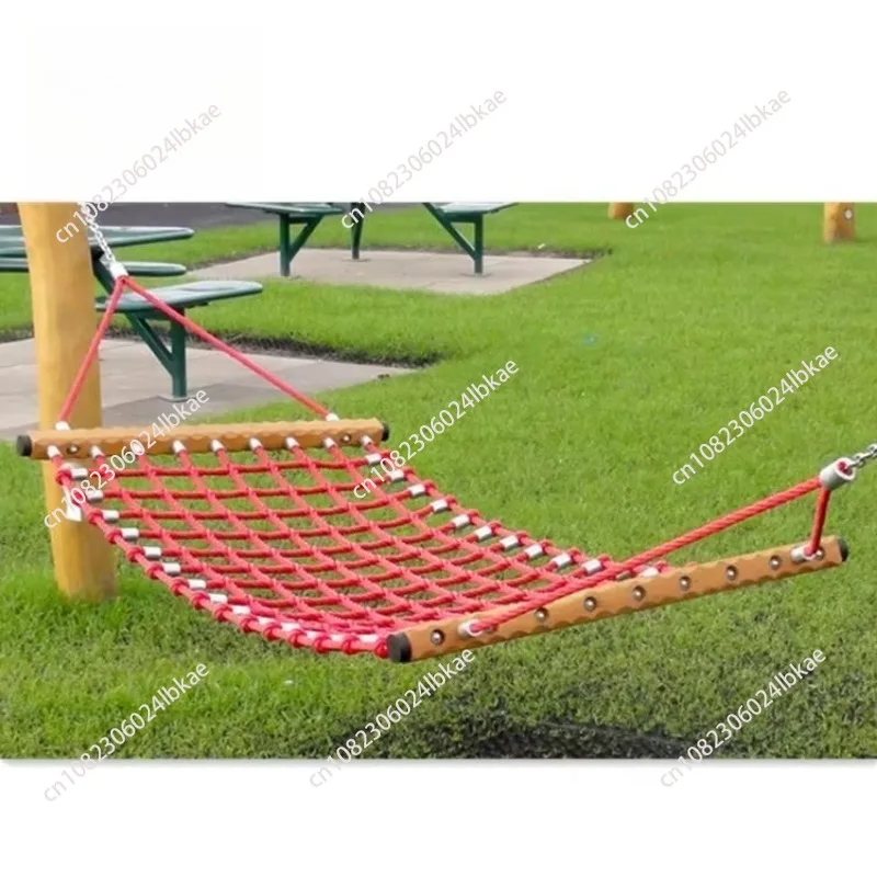 Outdoor swing bed hammock kids playground net backyard with net playground climbing hammock beach