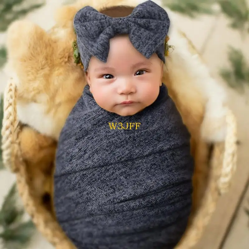 W3JF دعائم صور استحمام لحديثي الولادة لفافة وشعر فيونكة شعر صديقة للبشرة لصور الرضع