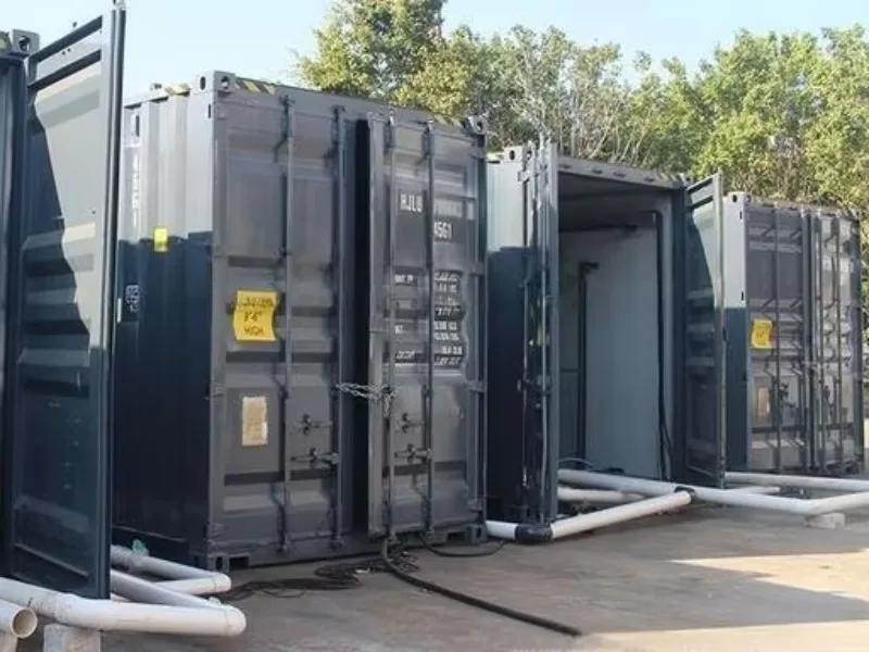 Containerized RO Seawater Desalinator 5000L Hour PLC Pressure Vessel Pump for Safe Water Production Customize