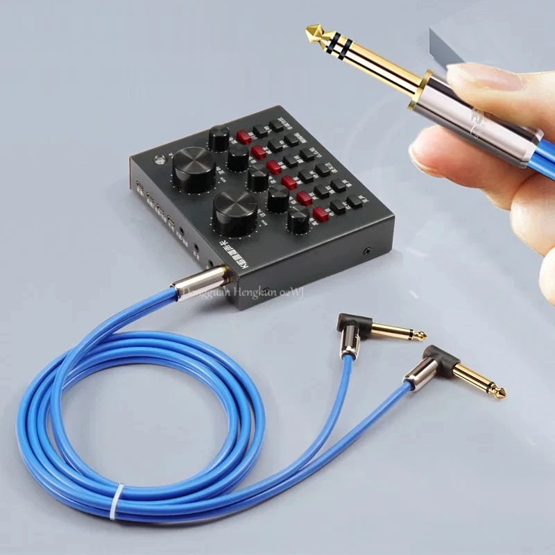 Stereo 1/4 Inch TRS to Dual TS Y-Splitter Cable 6.35mm Jack Male to 2x Mono for Amplifier, Mixer, Speaker, Sound Card - Shielded