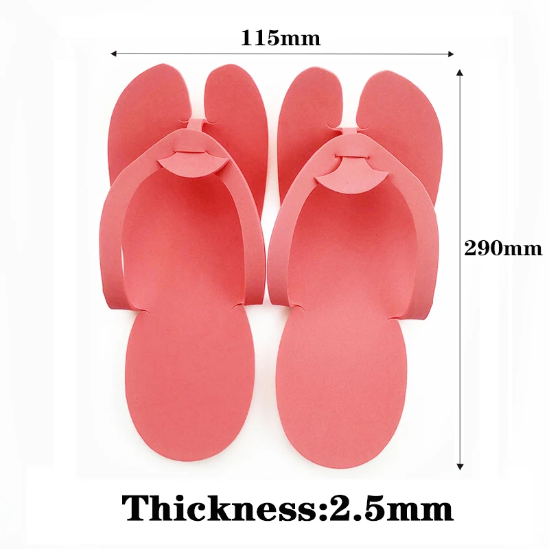 120Pairs Disposable nail art slippers beauty salon 2.5mm EVA foam hotel travel slippers