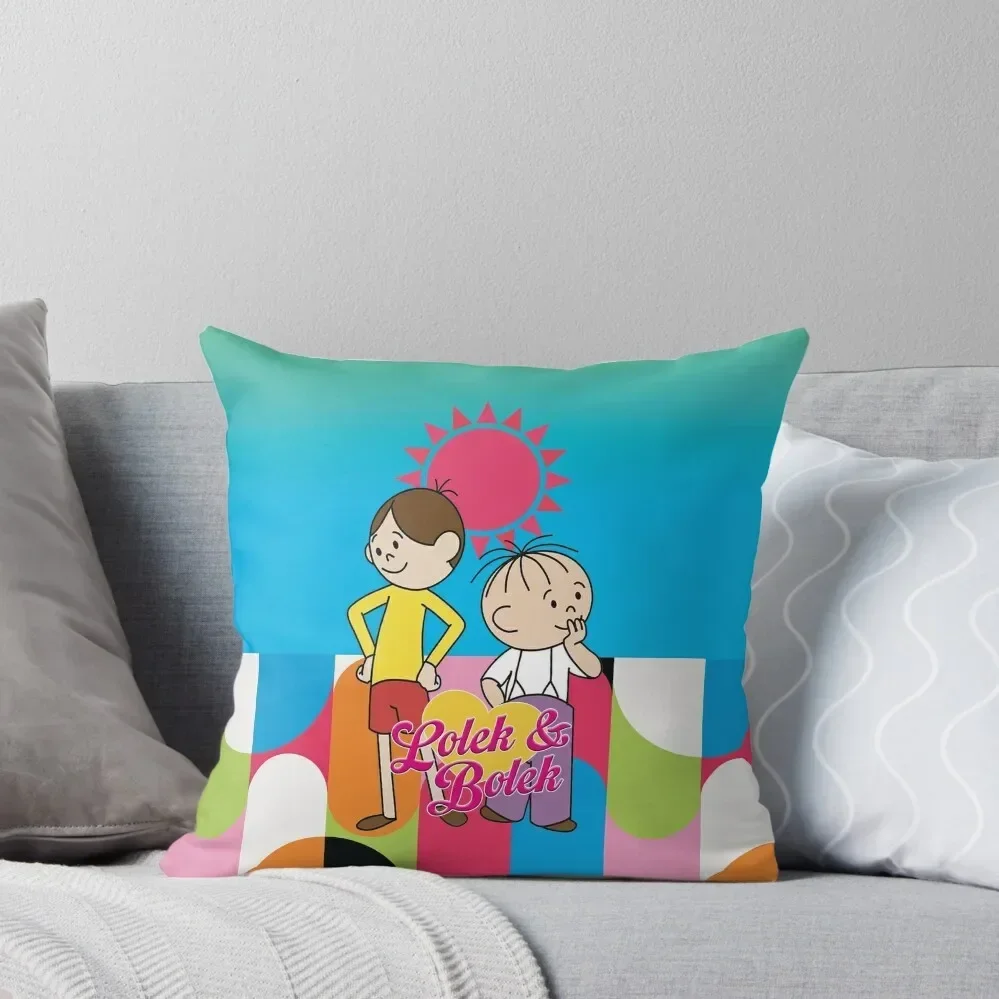 Lolek and Bolek is a funny Polish series with two lovable cartoon characters from the 60's Throw Pillow