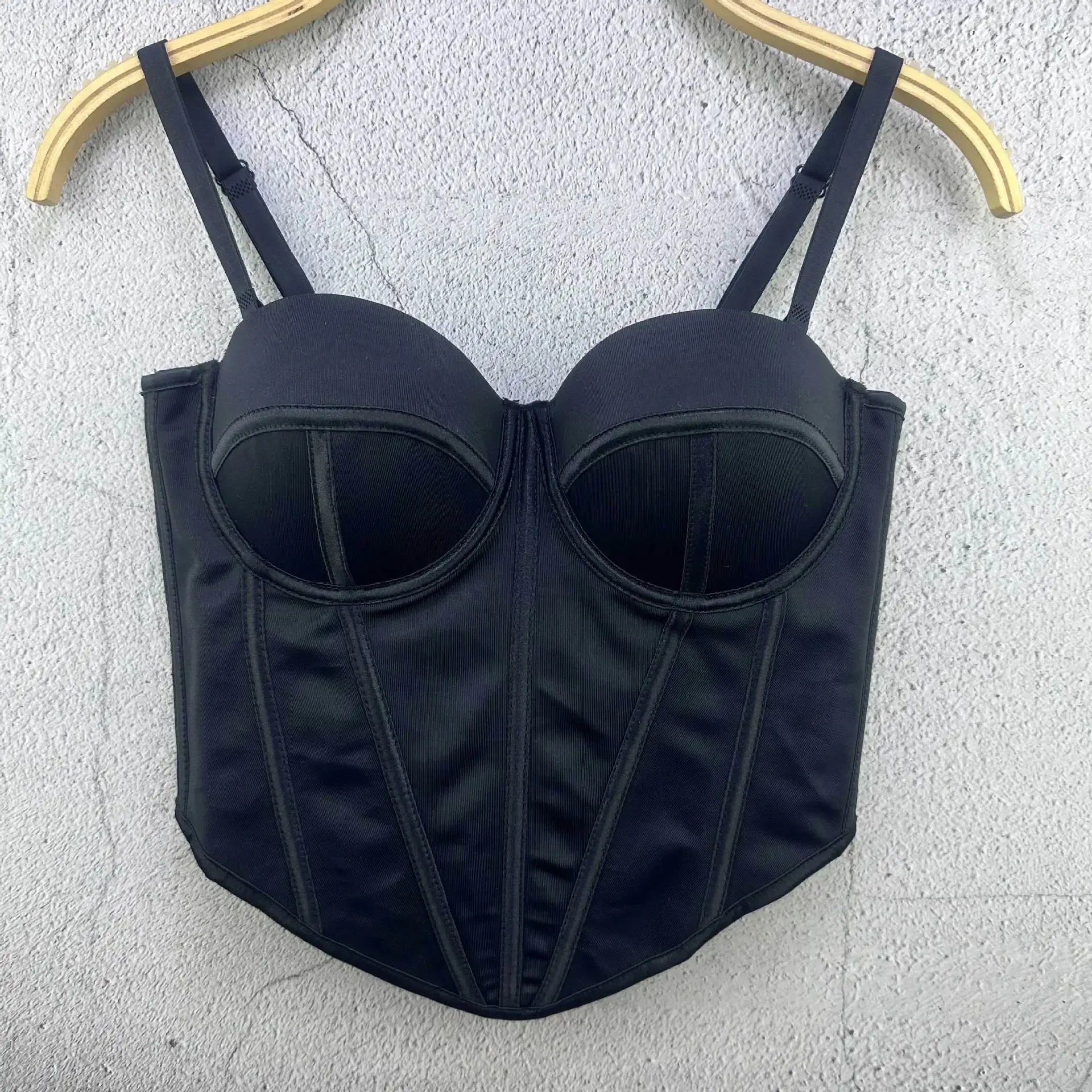 Irregular Straight Fish Bone Bra, Slim Fit Inside And Outside, Sexy Suspenders, Women's Beauty Back Top