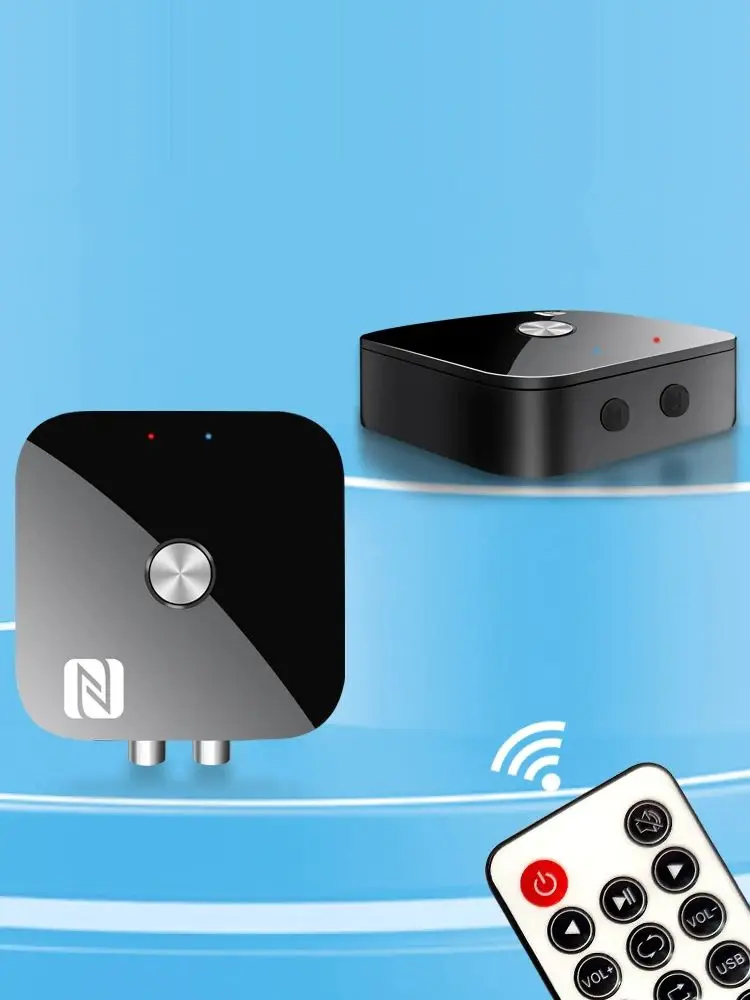 Odbiornik audio Bluetooth 6.0 RCA 3,5 mm AUX USB Stereo NFC BT 6.0 Bezprzewodowy adapter U-Disk z mikrofonem do zestawu samochodowego Wzmacniacz głośnikowy — zdjęcie produktu 7