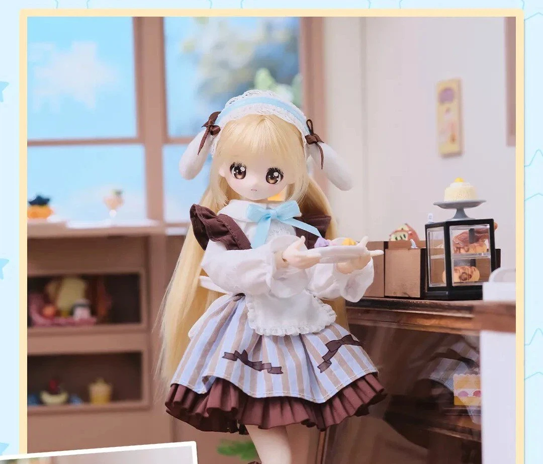 Original SyncyLand OOTD BJD Blind Box Niedliche Anime-Puppe mit Beweglichen Gelenken und Echthaar Key 2 Mini Sammelfigur Wohndekor Geschenk – Detail 9