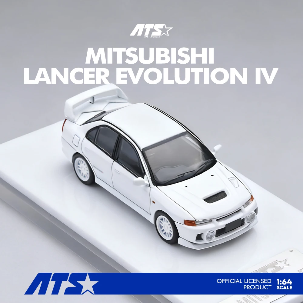 

Литой под давлением масштаб 1/64 ATS Mitsubishi EVO4, модель автомобиля из сплава Mitsubishi, игровые автомобили, игрушки для мальчиков, подарок, оригинальная коробка