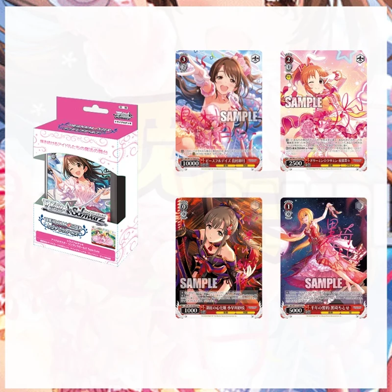 Original WS THE IDOLM@STER Card Cinderella Girl Weiss Schwarz Japanese Anime Goddess Story TCG Game Collection Cards Boys Toys