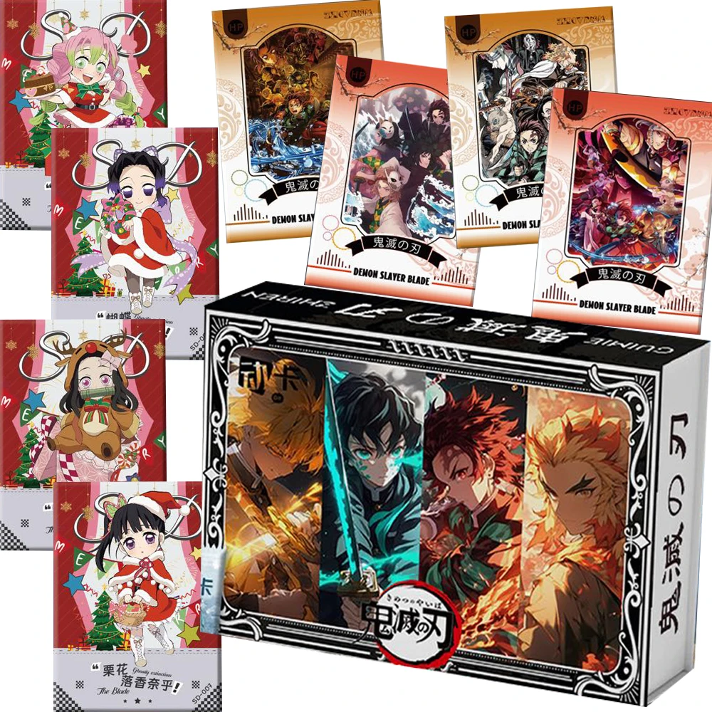 

Hot-blooded Anime Demon Slayer Collection Cards for Boys Girls Exquisite Art Ink Wash Style Character Exclusive Cards Toys Gifts