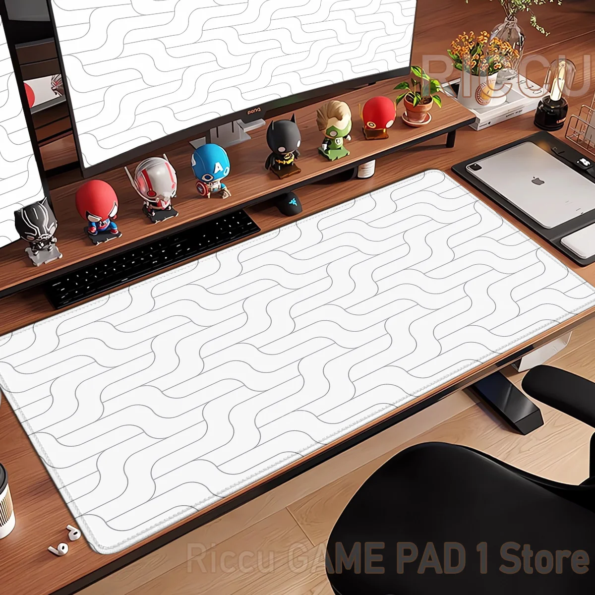

HD Line art mouse pad large keyboard Gamer desk pad non-slip rubber gaming mouse pad laptop mouse carpet Esports peripherals