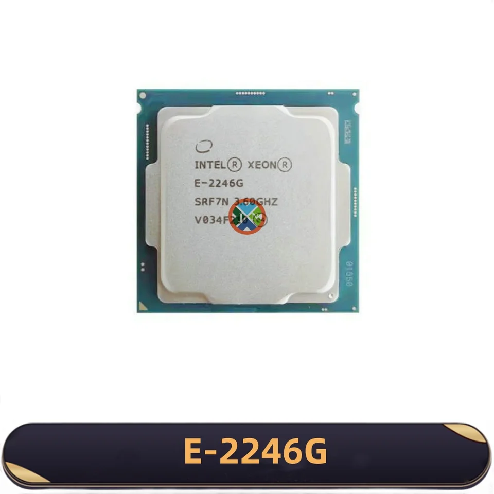 E-2246G Intel Xeon CPU 6 core 12 thread 3.60GHz 12MB 80W DDR4