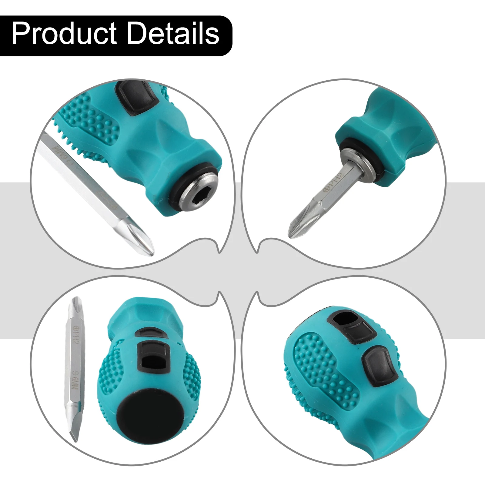 1pc Short Handle Screwdriver Mini Portable Radish Head Flat Cross precision screwdriver Manual Maintenance Tool