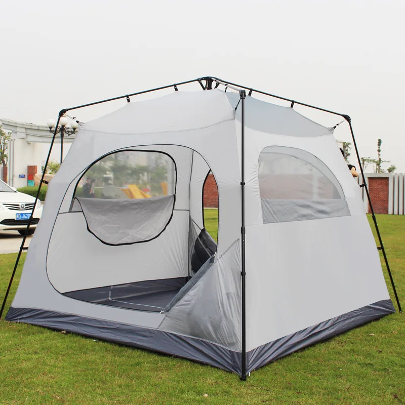 

Outdoor tent Automatic 3-4 4-6 person pergola protection, rainstorm double layer, camping picnic, sun protection canopy
