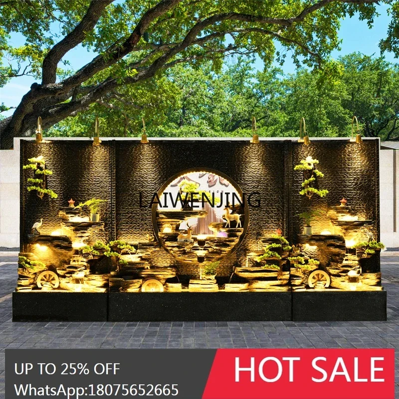 MJY hotel lobby living room outdoor villa courtyard rockery fountain landscape fish tank ornament