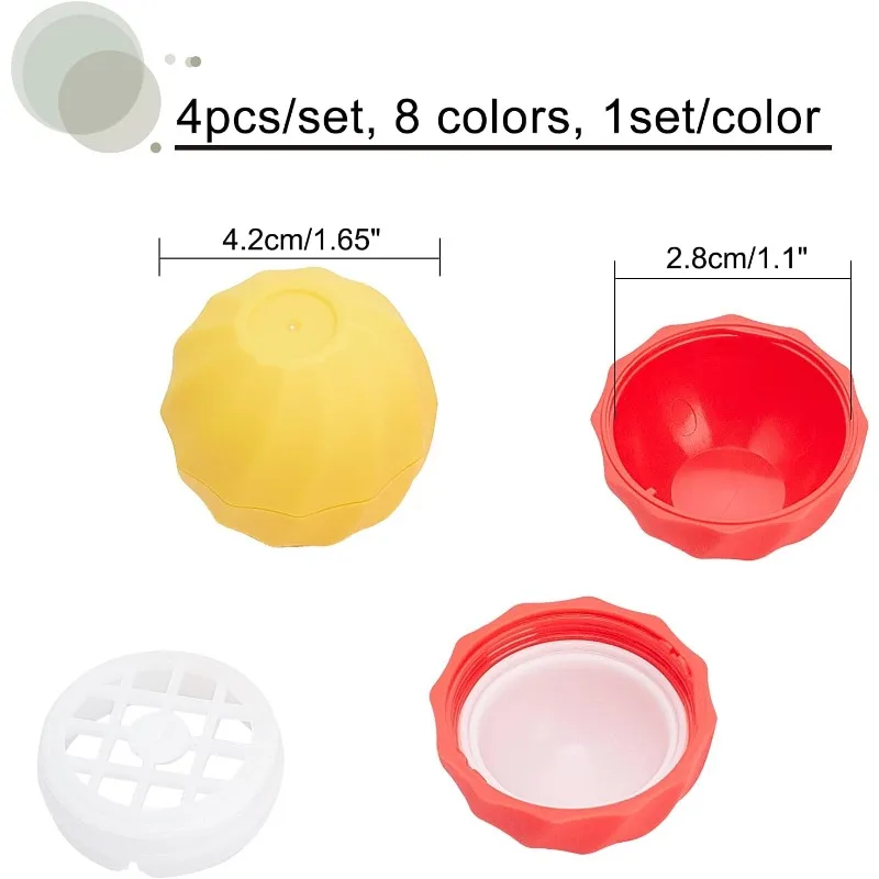 8Sets 7ml Empty Lip Balm Sphere Containers Chapstick Tubes Screw Cap Lipstick Tubes Chapstick Holder for Lip Gloss Colorful