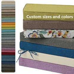 Custom Bench Cushions Thick Cushions Indoor Non Slip Washable Cushions Sofa Cushions Long Chair Seat Pads Garden Chair Cushions