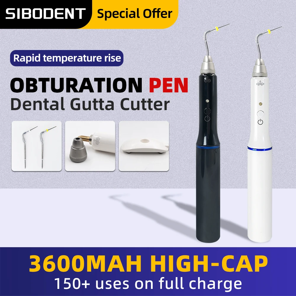 Dental Gutta Percha Obturation System Endodontics Root Tool Endo Gutta Dental Heating Pen With 2 Tips Dentistry Lab Equipment