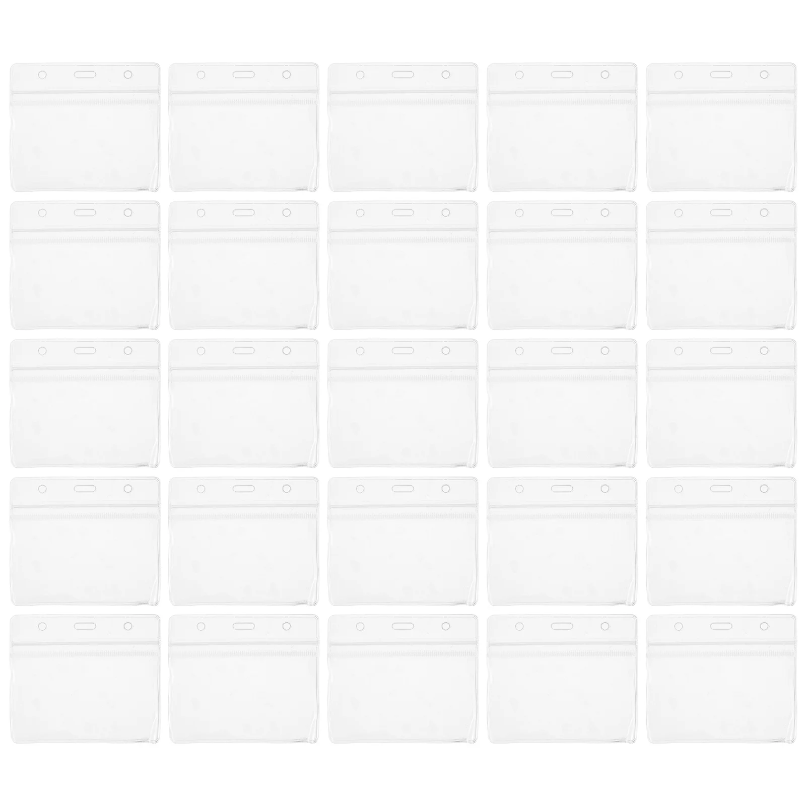 

40 Pcs Card Protectors Sleeves Badge Display Id Access Transparent Covers Cards