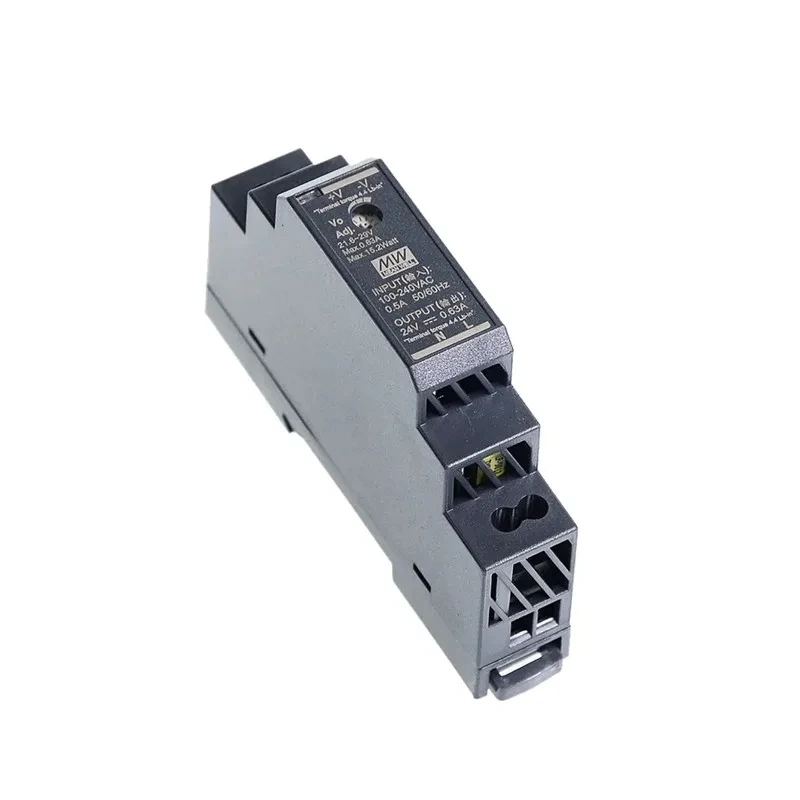 Mean Well HDR-15 30 60 100 150 series DC 5V 12V 15V 24V 48V meanwell Ultra Slim Step Shape DIN Rail Power Supply