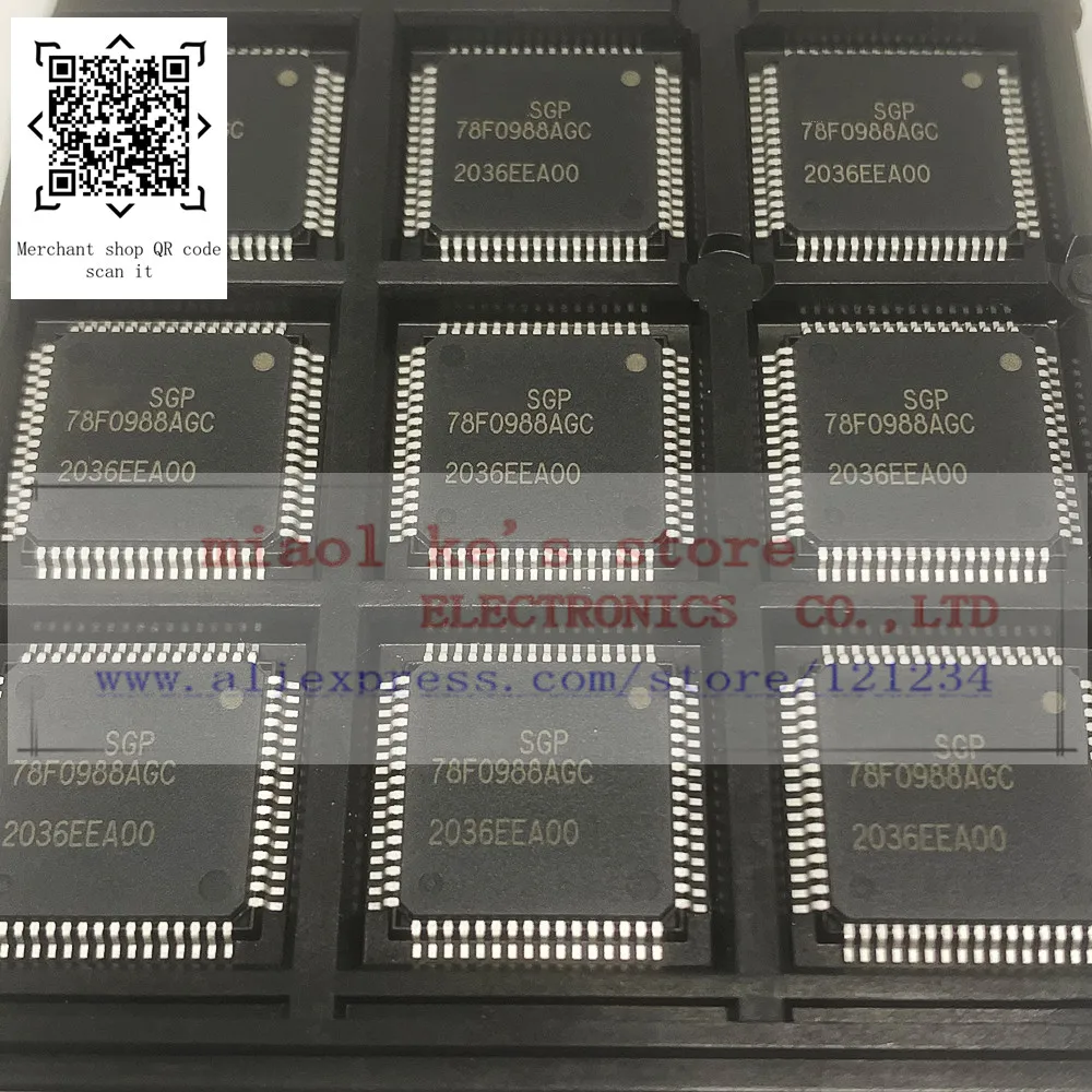 

[1pcs]100%New original: UPD78F0988AGC D78F0988AGC QFP64