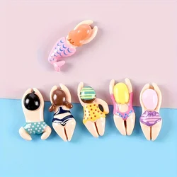 6pcs Refrigerator Magnets, Cute Beach Swimming Decorative Refrigerator Magnets, Refrigerator Magnets For Kitchen