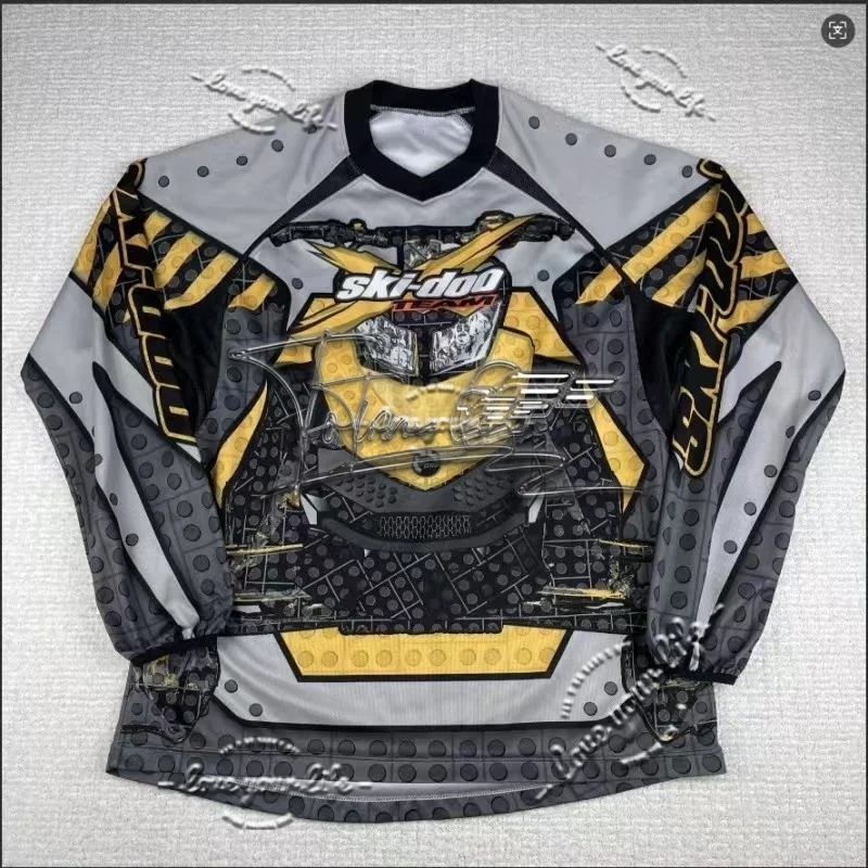 

motorcycle Vintage Ski-Doo Snowmobile Jet Ski Team Longsleeve Racing Shirt