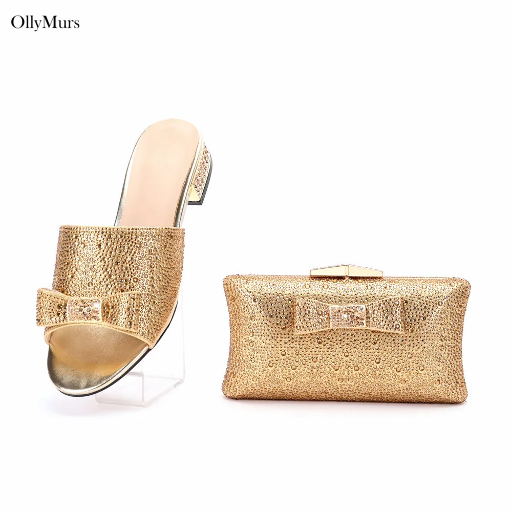 

Итальянский дизайн, элегантный женский комплект обуви и сумки для вечеринки, туфли-лодочки с камнями в африканском стиле, комплект обуви и сумки на складе