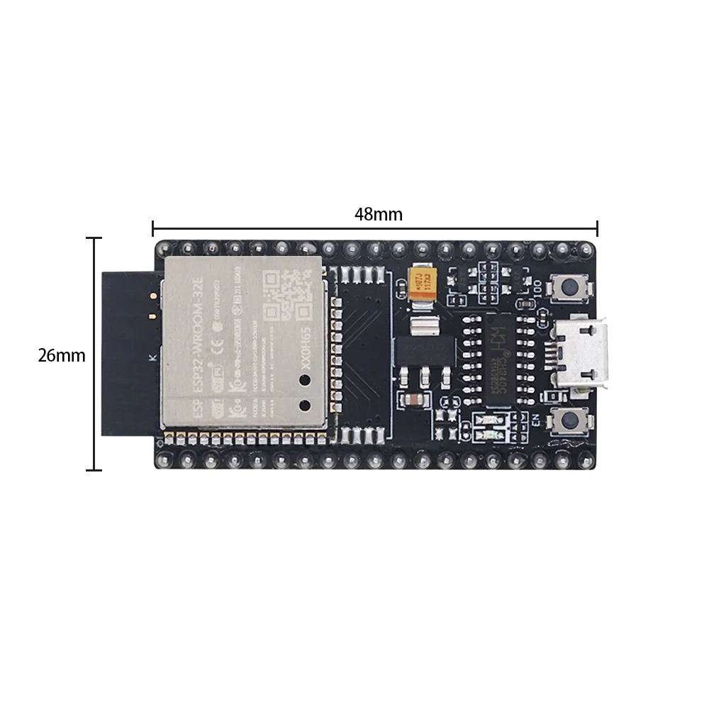 Scheda di sviluppo ESP32/ESP-32S NodeMCU-32S CH340 MICRO USB WiFi per consumo energetico Bluetooth UltraLow Dual Core ESP32-WROOM