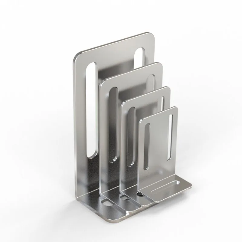 Stainless Steel Galvanized Iron Plate Sensor Fixed Bracket Layer Drag Piece 90 Degree Right Angle Code Flat Sheet Metal Hardware