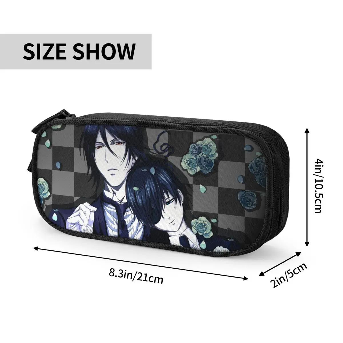 Ciel Sebastian пеналы Черный дворецкий аниме Kuroshitsuji пенал держатель для ручек детская сумка школьные принадлежности подарок канцелярские принадлежности