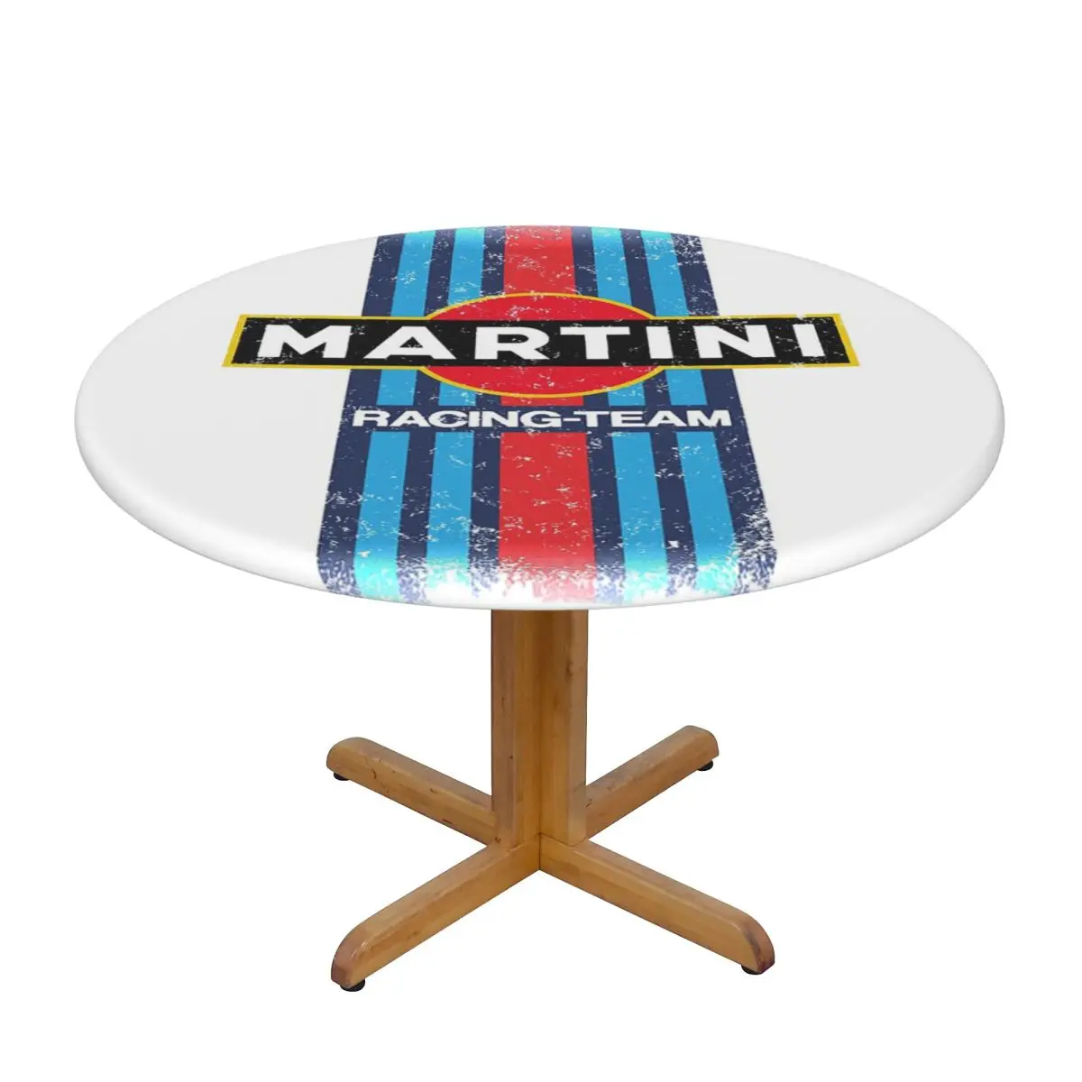 Martinis Race Sportscar Motor Racing  Waterproof Round Tablecloth Oilproof Table Cloth for Kitchen Events Dining Table Cover