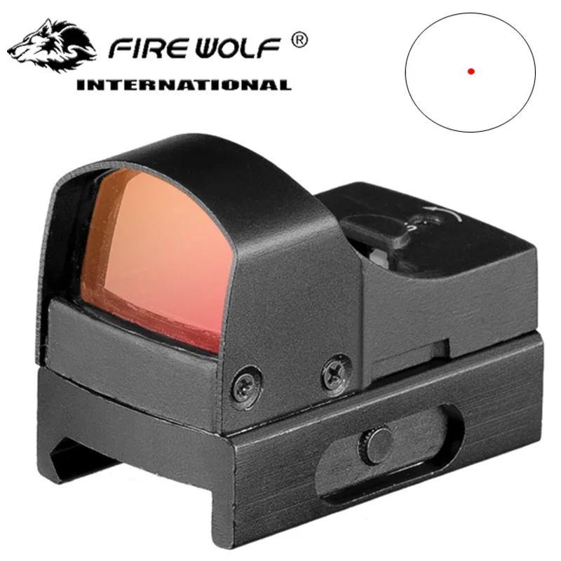 Red Dot Sight Rifle Scope Tactical Mini Compact Holographic Adjustable Brightness  Reflex Red Dot Hunting Scope