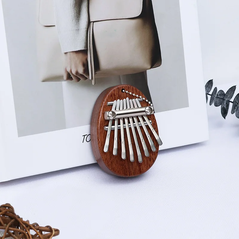 8 Key Mini Wooden Kalimba High Quality Exquisite Finger Thumb Piano Marimba Musical Good Accessory Pendant Gift