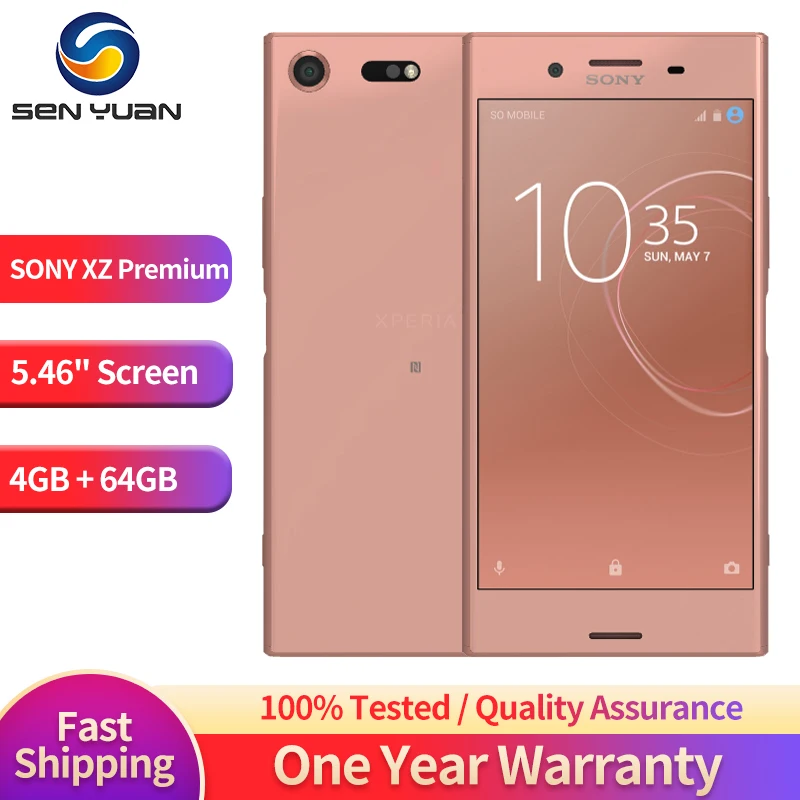 Débloqué Original Sony Xperia XZ Premium G8141 G8142 Simple/touristes Sim 4G S0-04J Japon Version 4G + 64 Go 5.5 "Android Smart Phone