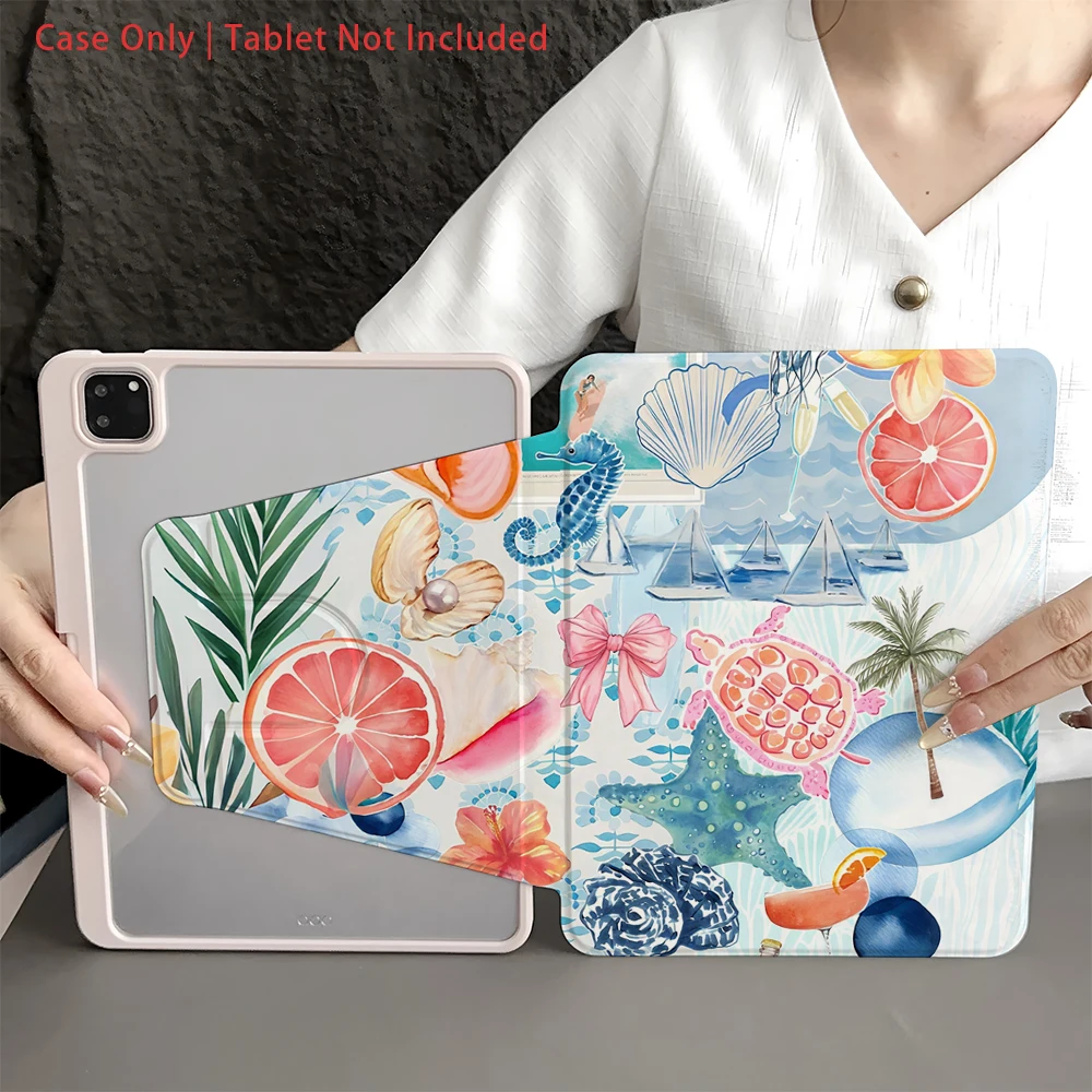 

Case for Samsung pad,Foldable Tablet Case Compatible with Samsung For Galaxy Tab S7/S8/S9