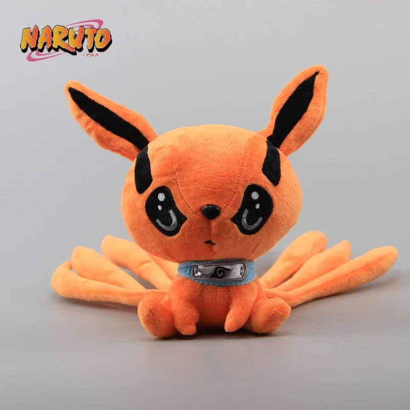 21CM Anime Naruto Kyuubi Kurama Toy Q Version Nine-Tailed Fox Doll Kawaii Cartoon Figures Cosplay Ornament Kids Birthday Gifts