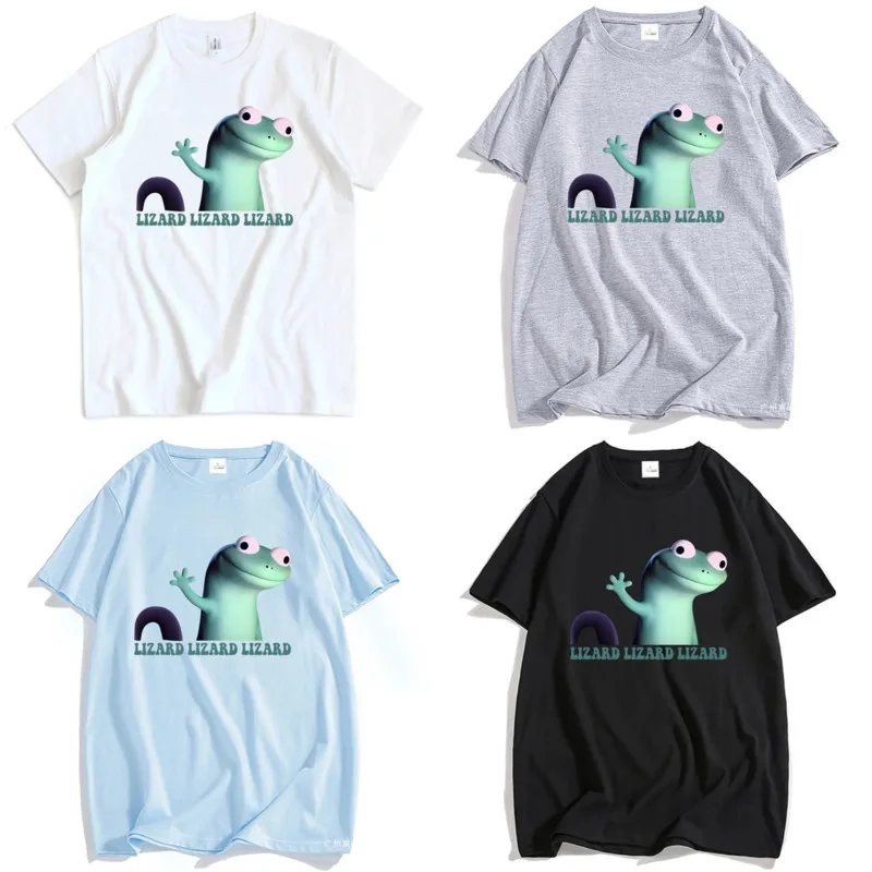 

Lizard Y2K Graphic T-Shirt Y2K Aesthetic Funny Cartoon Print Tee Casual Short Sleeve Streetwear Top For Women Men Summer Top New