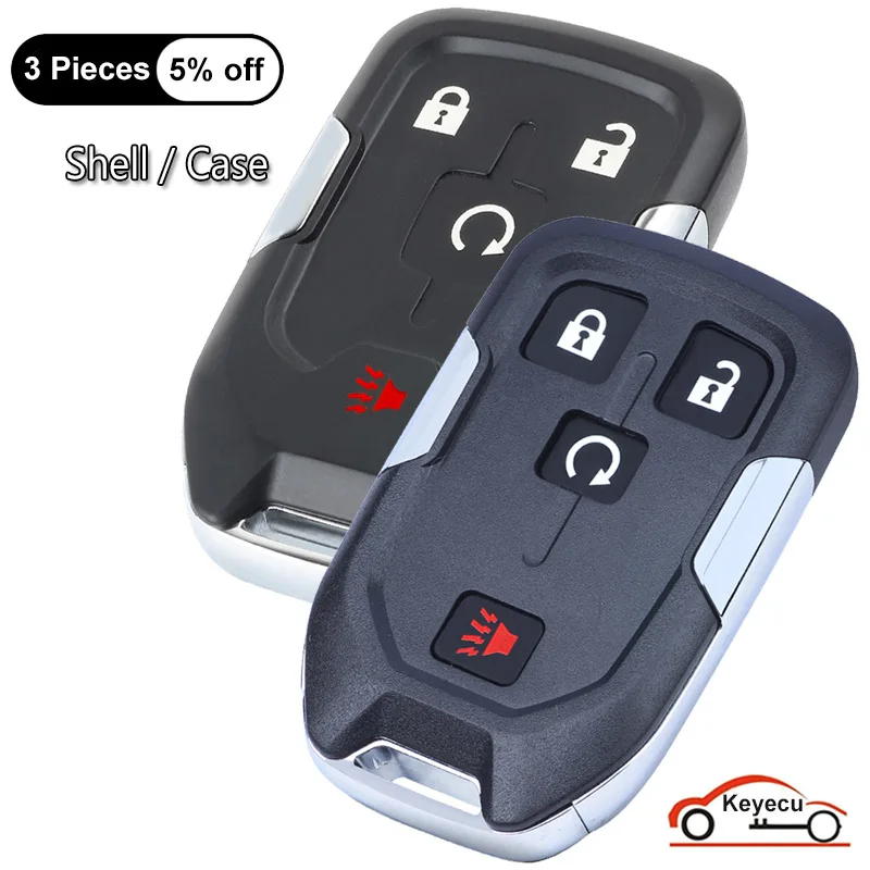 

KEYECU 4 Buttons Case 2018 2019 2020 2021 2022 for GMC Terrain Acadia Smart Remote Key Shell Cover Fob FCC ID: HYQ1AA, HYQ1EA