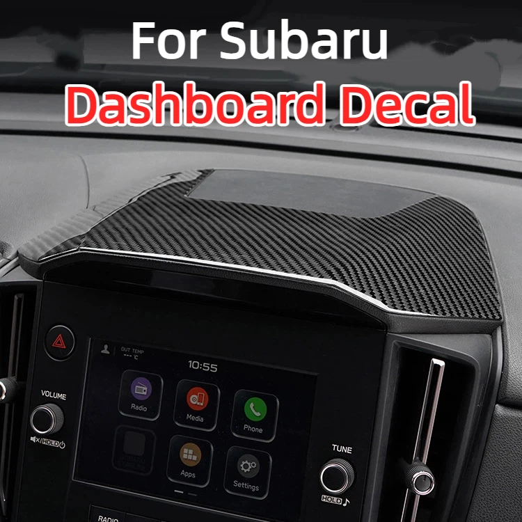 

For 22 Subaru Leopard WRX Carbon Fiber Multimedia Upper Cover LCD Screen Anti-scratch Protective Beautiful Accessories