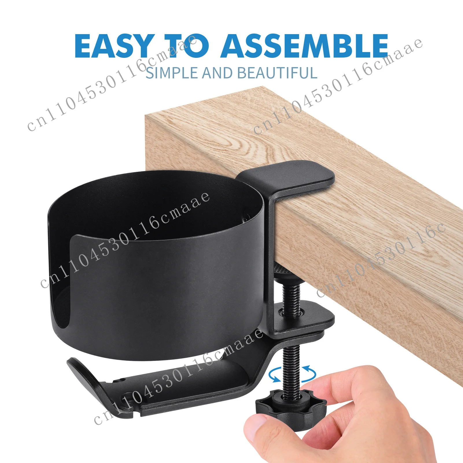 360-degree rotating metal earphone holder by the table, multi-function non-punching earphone water cup