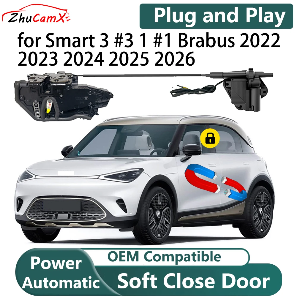 

for Smart 3 #3 1 #1 Brabus 2022 2023 2024 2025 2026 Automatic Electric Soft Close Door Closer Power Door Comfort Closing System