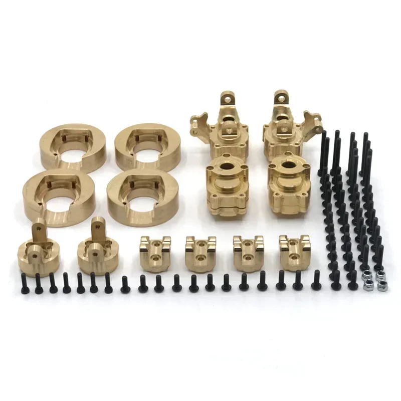 RC Car Upgrade  Modification Brass Counterweight Front and Rear Cups Seat C Axle Tie Rod Fixing Seats for YK4102 4103 4082 6101